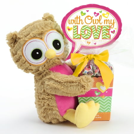 Mother's Day Owl Plush and Candy Gift