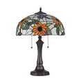 thumbnail image 2 of RADIANCE Goods Floral 2 Light Dark Bronze Table Lamp 16" Wide, 2 of 4