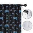 thumbnail image 4 of Blackout Kids Curtains,Neon Controllers Games Icons Black Pattern Childrens Insulated Curtains Set Of 2,Bedroom Essentials,Toddler Room Decor 42"x54", 4 of 5