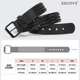 thumbnail image 7 of XIATIAN Studded Belt Metal Punk Rock Rivet Belts for Women/Men Punk Leather Belt Gothic Belt Accessories for Jeans Pants, 7 of 7