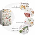 thumbnail image 6 of Mushroom Waterproof Fabric Shower Curtain, Vintage Botanical Spring Floral Farmhouse Shower Curtain for Bathroom Curtains Bathtubs Hotel Washable Shower Curtains with 12 Hooks Extra Long 72x96, 6 of 6