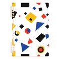 thumbnail image 7 of FORMRS 1-Subject Spiral Notebook 8" x 5" College Ruled 60 Refillable Sheet A5 Hard Cover, 2 Pack, Black Simple Shapes, 7 of 7