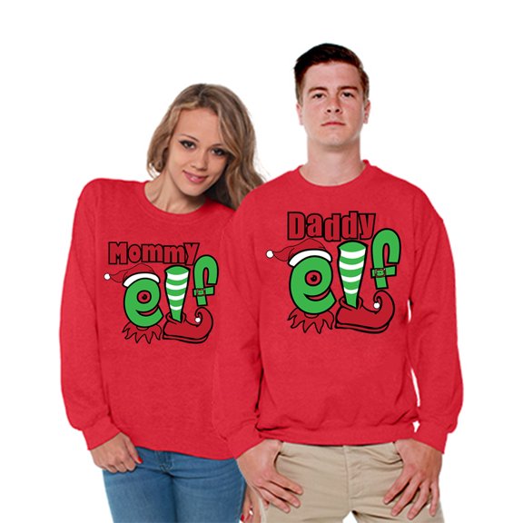 Awkward Styles Christmas Daddy Mommy Elf Sweater Matching Christmas Sweater Christmas Family Gifts