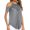 Gray, variant on Fesfesfes Workout Clothes for Women's Casual Lace Off Shoulder T-Shirt Solid Olor Hollow Out Round Neck Tops Womens T Shirt L(US:8)