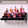 thumbnail image 5 of Garvee LED Liquor Bottle Display Shelf,3-Tier 30" LED Shelves with 16 Color,Remote & App Control for Home Commercial Bar, 5 of 8