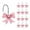 Pink, variant on Dusknt 12Pcs Decorative Shower Curtain Hooks Bow Knot Resin Curtain Hooks Shower Rings for Bathroom Baby Room Nursery Art Decorspink Bow Shower Curtain Hook (12Pcs)