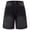 Black, variant on Mens Jean Shorts Baggy Wide Leg Elastic Waist Denim Bermuda Shorts with Pockets Summer Knee Length Loose Fit Denim Shorts Men