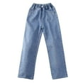 thumbnail image 3 of Ketyyh-chn99 Teen Jeans Baggy Jeans for Woman Denim Pants High Waisted Wide Leg Trousers Y2k Streetwear Size for 5-6 Years,Blue, 3 of 9