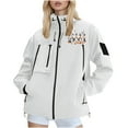 thumbnail image 2 of EchfiProm Windbreaker Jackets for Women Zip-up White Streetwear Lightweight Hooded Waterproof Coat, 2 of 7