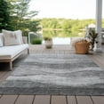 thumbnail image 6 of Addison Rugs Chantille Indoor/Outdoor Transitional Swirls Gray Washable Rectangle Rug, 5' x 7'6", 6 of 6