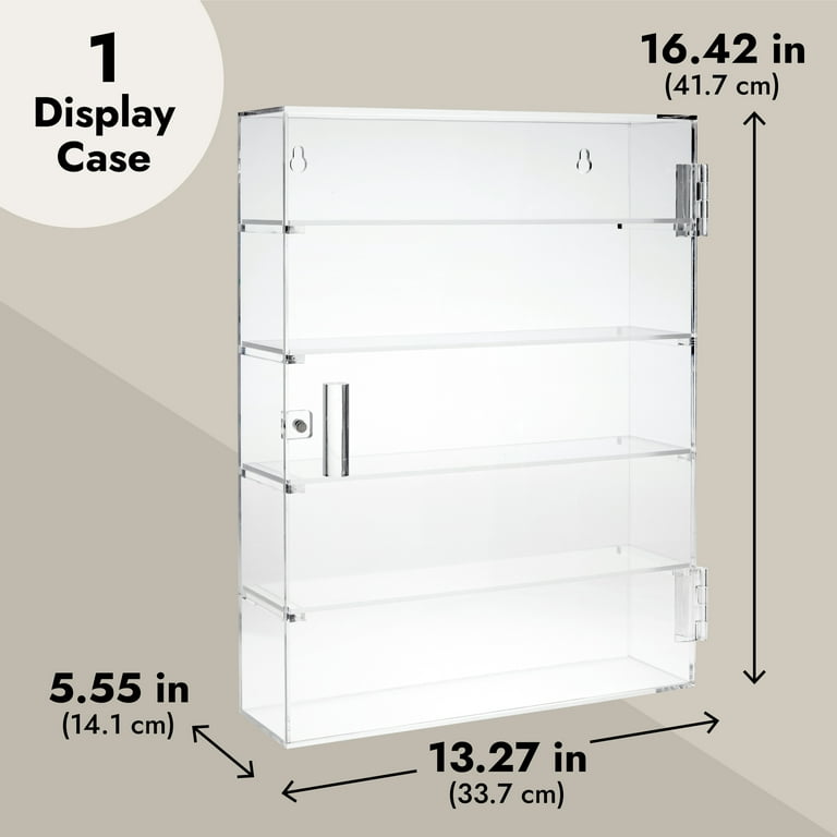 Acrylic Display Case with 5 Tiers for Collectibles, Figures, Rock
