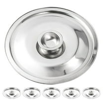 Hemobllo 6Pcs Pot Lid Heat-Resistant Cover in Silver for Efficient Sealing in Kitchen