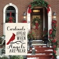 thumbnail image 5 of Sm:)e 12" x 18" Polyester Memorial Garden Flag, Double-Sided Cardinal Appear When Angels Are Here Outdoor Decoration, 5 of 8