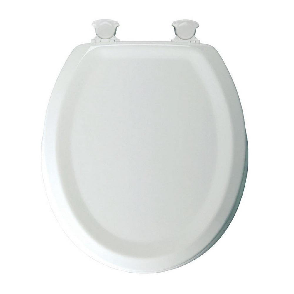 Mayfair Round White Molded Wood Toilet Seat