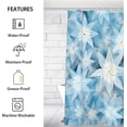 thumbnail image 2 of Christmas Poinsettias Classic Shower Curtain for Bathroom Shower Curtain Set with 12 Hooks Waterproof Fabric Bath Curtain for Bathtub Restroom Decor, 72 X 72 in, 2 of 6