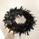 thumbnail image 4 of de plumas de cóctel negro de 16 "Puerta de entrada de Decoración para el hogar Accesorios para fotos Sunnimix Corona de puerta principal, 4 of 7