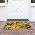 thumbnail image 3 of Juvale Floral Coir Door Mat - 17 x 30 in, Natural & Modern - Outdoor Welcome Mat for Front Door & Patio with PVC Backing, 3 of 8
