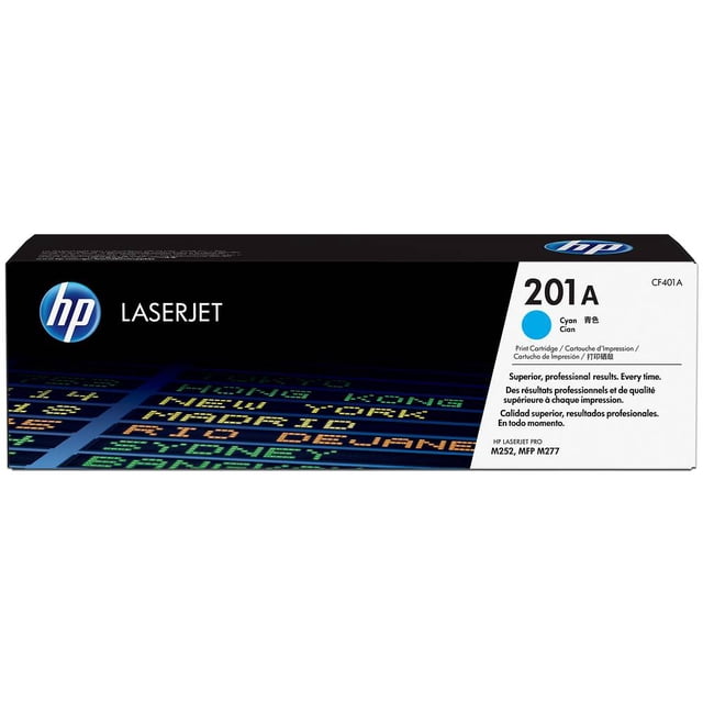 Cartucho Dé tóner HP 201A Cian Laserjet Original CF401A