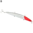 thumbnail image 3 of Ettsollp Simulation Fish Long Fishing Lure Crankbaits Hooks Minnow Hard Baits Tackle Tool-D, 3 of 7