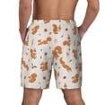 thumbnail image 4 of Goofa Cute Squirrel Fall Printed Men's Swim Trunks Board Shorts Quick Dry Mens Swimming Trunks with Compression Liner,Breathable Fit Hawaii Beach Shorts-3X-Large, 4 of 9