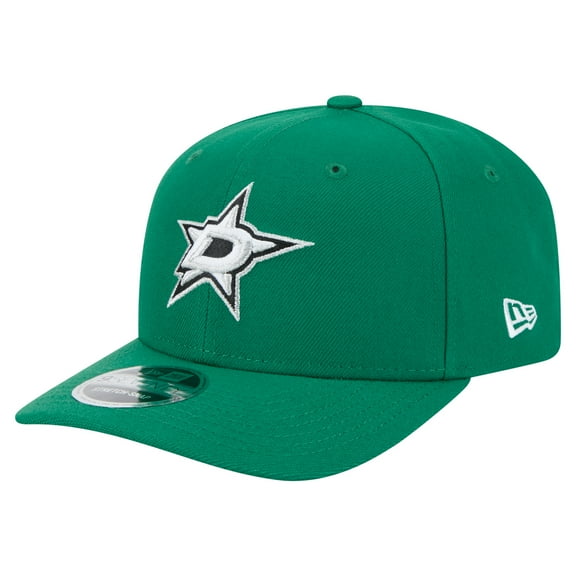 Men's New Era Kelly Green Dallas Stars Logo Basic 9SEVENTY Adjustable Hat