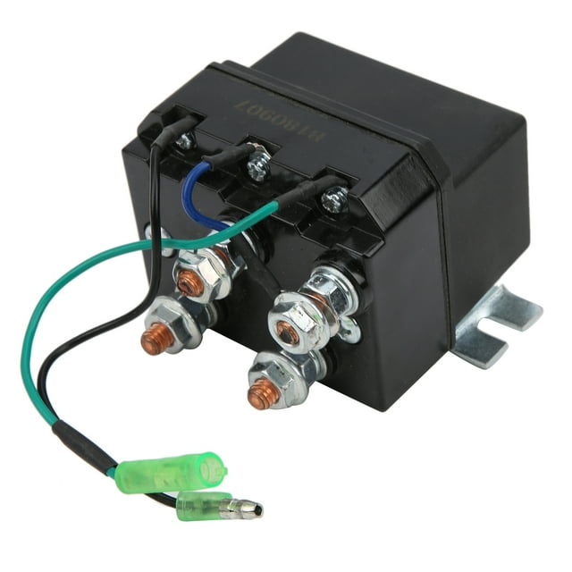 Winch Contactor, Black Winch Solenoid Heavy Duty Protective For 1500-5000lb For ATV