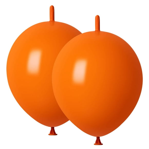 Globo ADIDO EVA Link de 12 pulgadas, naranja, 80 unidades, látex
