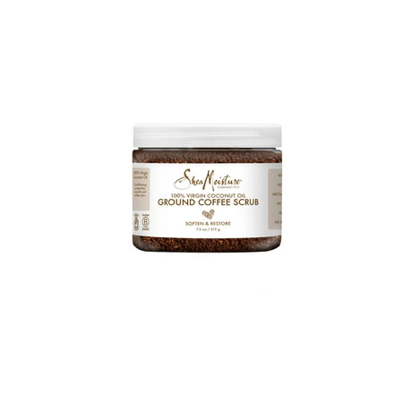 SheaMoisture 100% Virgin Coconut Oil Ground Coffee Scrub, 7.5 oz