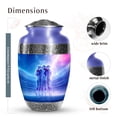 thumbnail image 2 of MUKTIVE Baseball Urns for Ashes - Large Burial Urn for Human Ashes Men - Blue Small Urn for Adult Dad - 10& 3 Inch, Combo of 5 (1 Large + 4 Keepsake) for Funeral Urns, 2 of 7