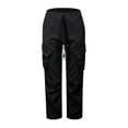 thumbnail image 2 of Cargo Pants Kids Casual Cargo Joggers Wide Leg Black Cargo with Pockets Girls Clothing Size 5-6 Years, 2 of 8