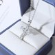 thumbnail image 1 of Collar con colgante de Cruz de cristal para mujer, amuleto pequeño, joyería elegante para banquete, regalo de boda, hermoso, 1 of 4