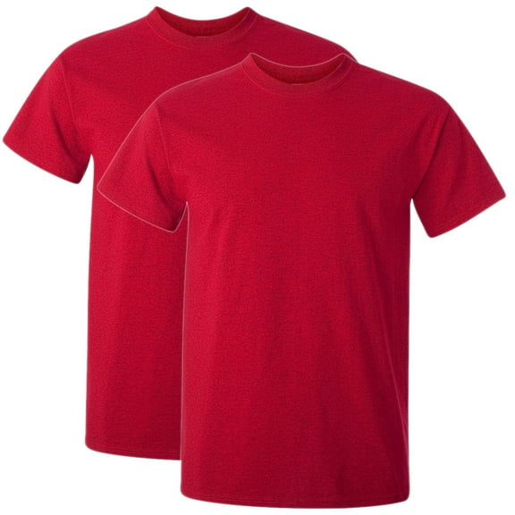 Gildan Mens Heavy Cotton T-Shirt , L, Forest Green (Pack of 2) 2 Forest Green