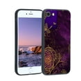thumbnail image 1 of Purplish-Gold-Floral-Dark-Grunge-1 Phone Case, Degined for iPhone 8 Case Men Women, Flexible Silicone Shockproof Case for iPhone 8, 1 of 1