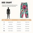thumbnail image 2 of Pajama Pants Women, Red Bird palm trees Sweatpants Soft Sleep Lounge Pants, Casual PJ Bottoms Pants with Pockets, 2 of 5