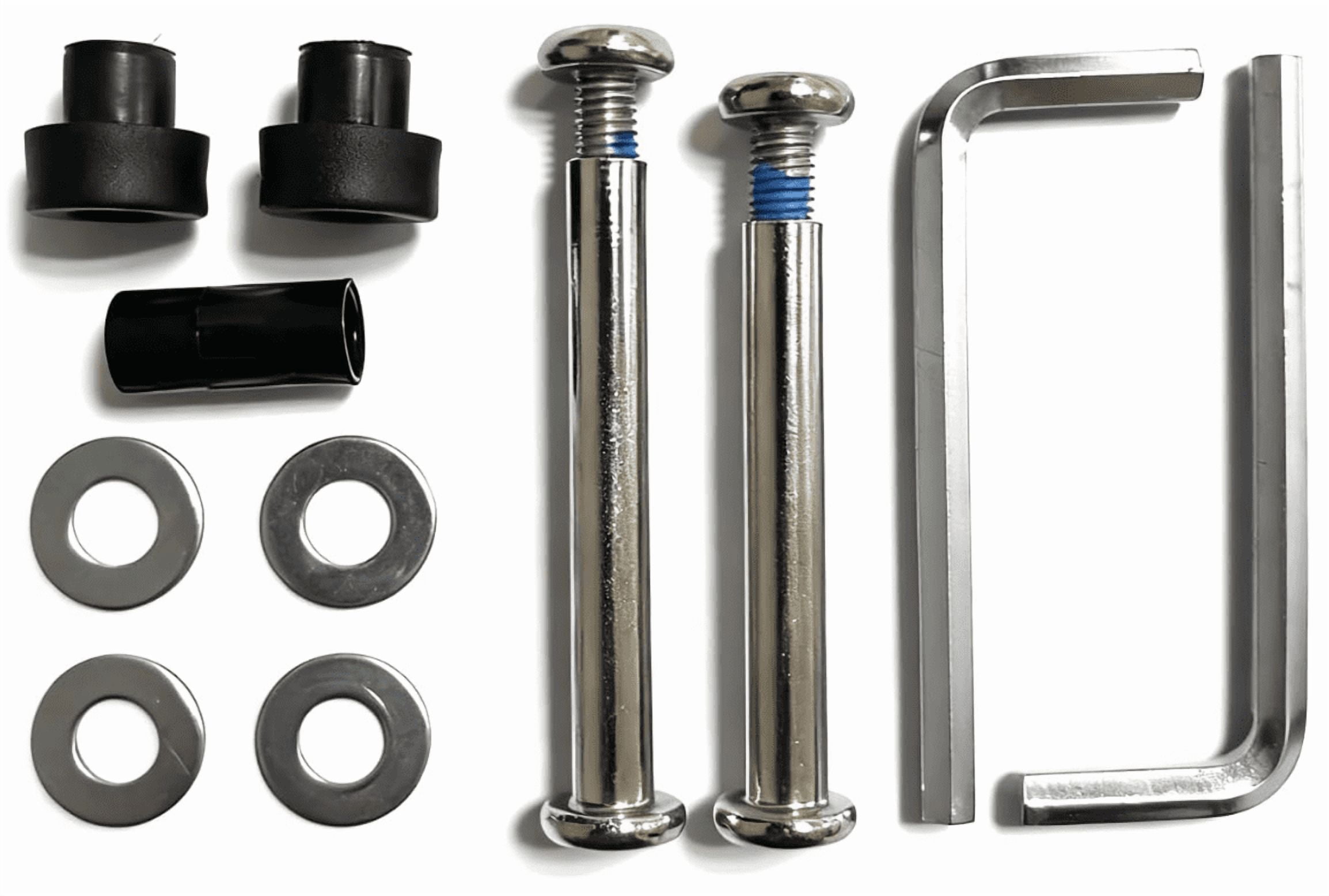 Luggage Wheels Replacement Kit 55mm x 12mm Black Rubber Wheel with Screws Axles Bearings Wear Resistant Mute Suitcase Wheels for Replacement Luggage Suitcase Caster Black 4pcs