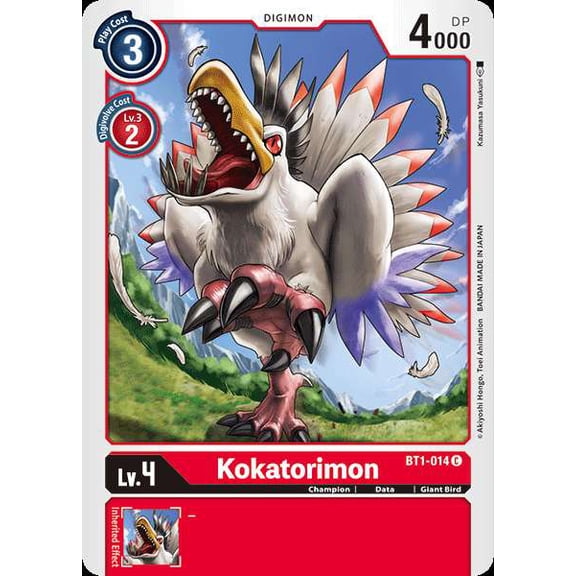 Digimon Release Special Booster Common Kokatorimon BT1-014