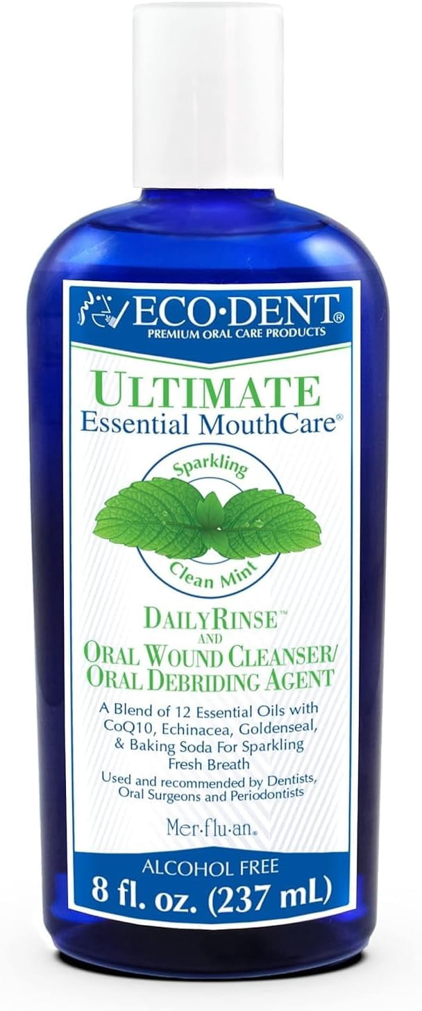 Eco Dent Daily Rinse Ultimate Essential Mouth Care, Sparkling Clean Mint - 8 oz, 2 Pack