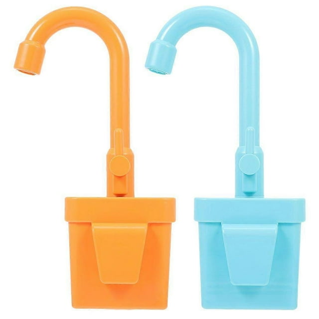 2Pcs Pretend Play Faucet Playing House Accessory Water Faucet Toy Simulation Faucet Toy