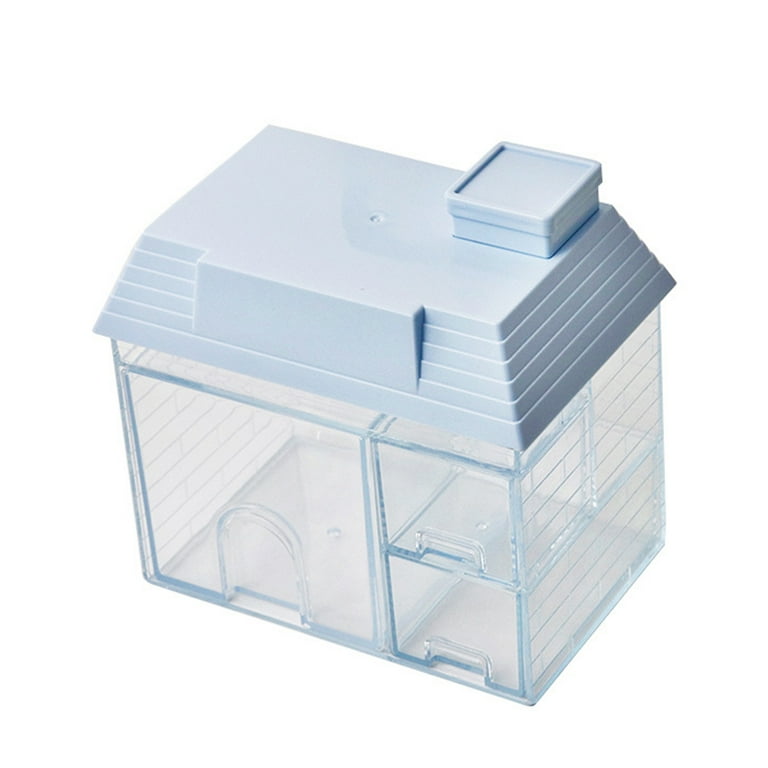 YUNx Storage Box Double Grids Visible Buckle Convenient Creative