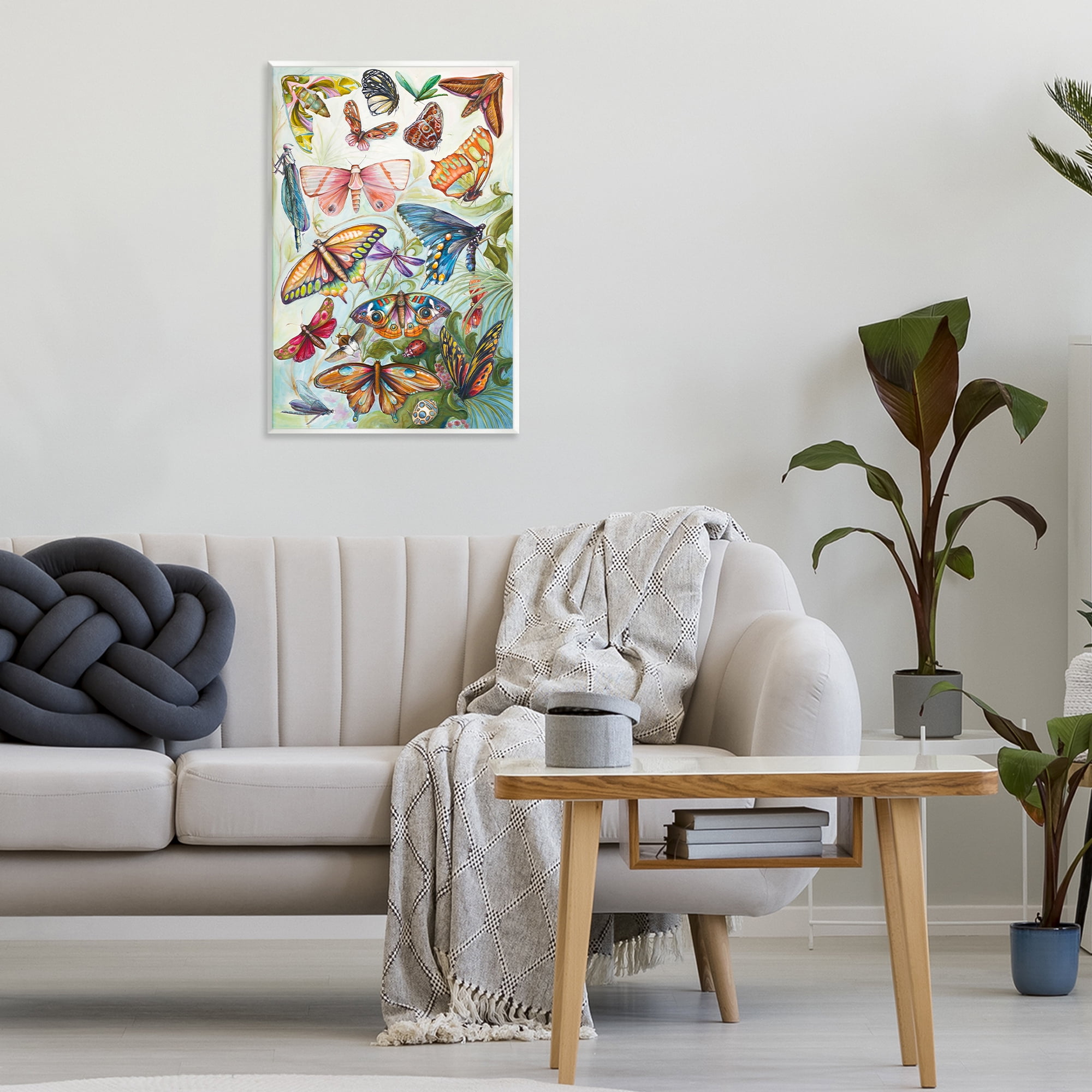 Stupell Industries Colorful Butterfly Conservatory Wall Plaque Art, design by Diannart