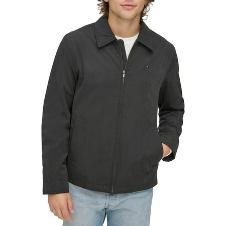 Men's Tommy Hilfiger Micro-Twill Golf Jacket Color: Black Size: L