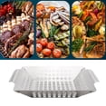 thumbnail image 4 of 1pc Basket Large Grid Pan BBQ Accessories for All & Smokers 8 Inch, 4 of 8