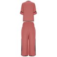 thumbnail image 7 of Ailaofu Womens Plus Size Lounge Sets 2 Piece Outfits Short Sleeve Pullover Tops Wide Leg Pants Summer Travel Outfits, 7 of 7