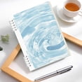 thumbnail image 7 of A5 Water Ripple Gradient Spiral Notebook, 5.51*7.99 Inch Aesthetic Pastel Journal, 120 Pages Lined Writing Notebook for Note Taking, Journaling, Daily Planning & Desk Organization, Light Blue, 7 of 7