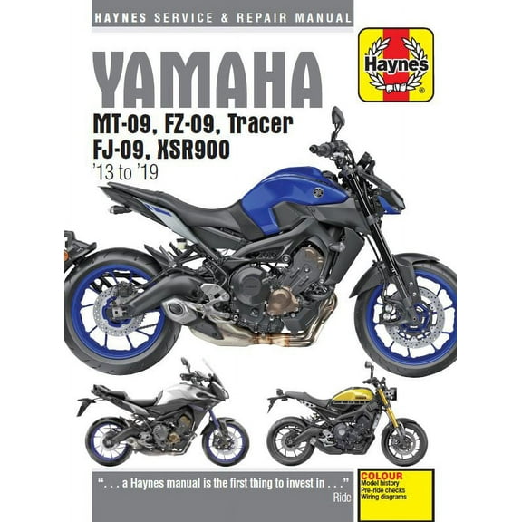 Yamaha MT-09, FZ-09, Tracer FJ-09 & XSR900 (13-19) Haynes Repair Manual ^