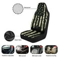 thumbnail image 6 of Glofpot American Flag Front Seat Covers for Cars Front Seats Only 2 Pack Car Seat Decor Green Camo Auto Seat Cover Sets Auto Accessories for Women Men, 6 of 7