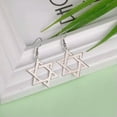 thumbnail image 5 of Star of David Dangle Earrings Hexagram Earrings Stainless Steel Jewelry, 5 of 7