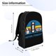 thumbnail image 3 of Mochila negra Never Forget para mujeres y hombres, mochila para computadora portátil, para trabajo, negocios, viajes, mochila informal para el colegio, mochila para estudiantes universitarios, regalo, 3 of 5