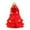 Red/L, variant on Christmas Tree Pet Cloak with Star Pompom Cape for Small Dogs Cats(Red/L)