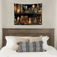 thumbnail image 4 of FCXZI   Magic Bookshelf Tapestry Magical Witchy Potion Dark Hippie Haloween Tapestries Wall Hanging Gothic Skull Black Cat Library Book Tapestry for Bedroom Living Room Dorm  40*30in, 4 of 6